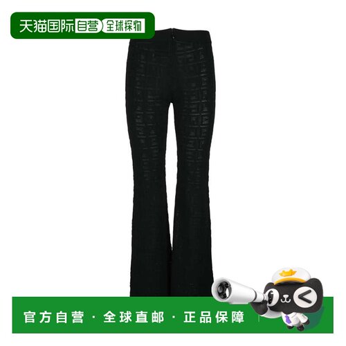 自营givenchy喇叭裤徽标-黑色 美国奥莱直发