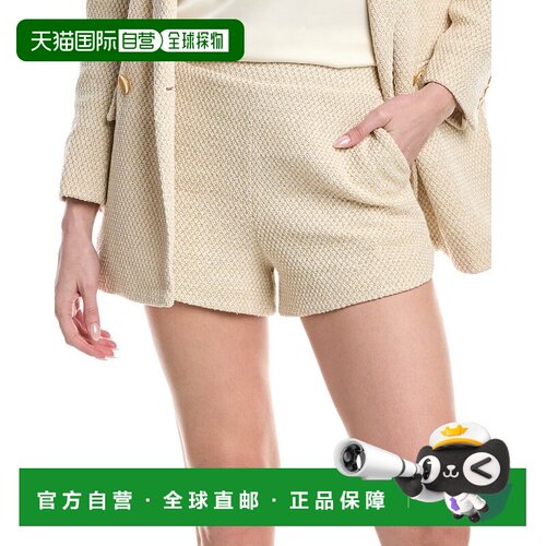 自营L'AGENCE Radlee Knit Dolphin Short - white 美国奥莱直发