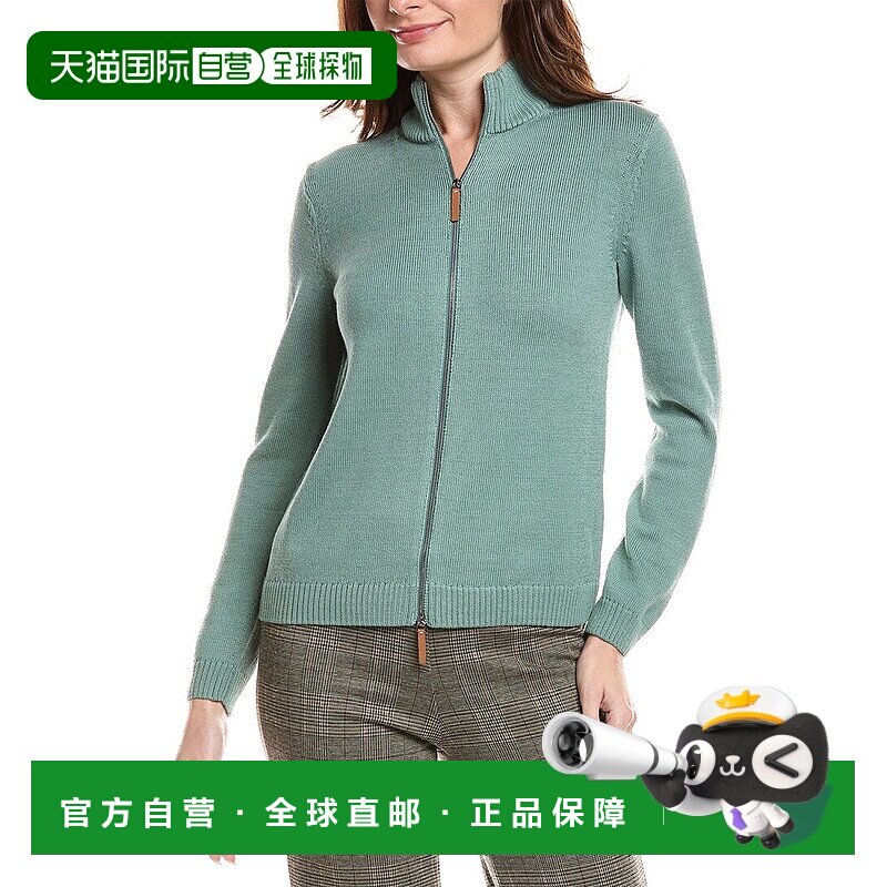 自营Lafayette 148 New York Fitted Silk-Blend Bomber Sweater