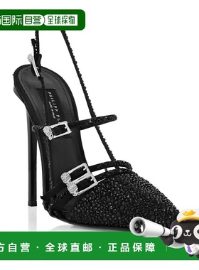 自营philipp pleinMulti-Strap High-Heel Slingbacks 12 Mix Str
