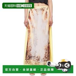 1h可退 香港直邮潮奢 Y PROJECT 女士 黄色 Lace Print 半身裙 10