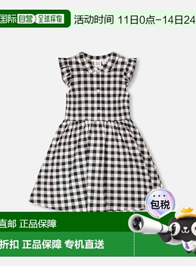 自营deux par deuxSleeveless Button Down Dress Black Gingham