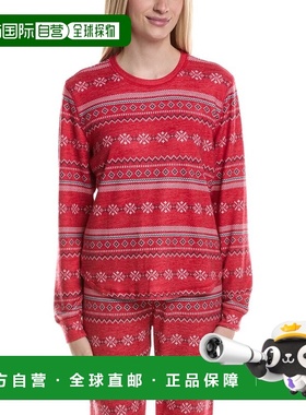 自营PJ Salvage Snowflake Kiss Top - red 美国奥莱直发