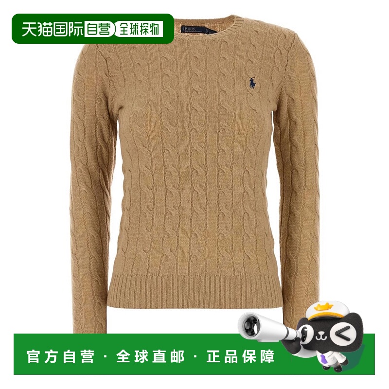 自营polo ralph laurenCamel Cable Knit Sweater - neutrals 美