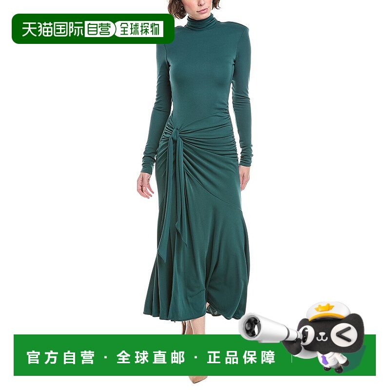 自营cinq a sept五七约翰逊礼服-绿色 美国奥莱直发