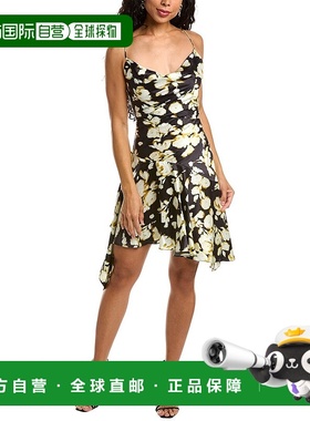 自营Nicholas Bitty Cowl Silk Mini Dress black 美国奥莱直发