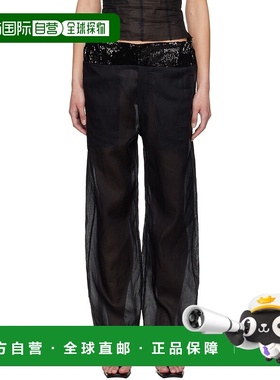 1h可退 香港直邮潮奢 Edward Cuming 女士 黑色 Patch Work Elast