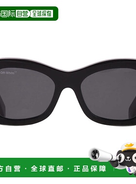 自营Off-White Pablo Dark Grey Oval Unisex Sunglasses OERI040