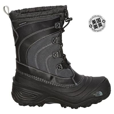 The North Face Alpenglow IV NF0A2T5PKX7 儿童黑色防水雪地靴 2