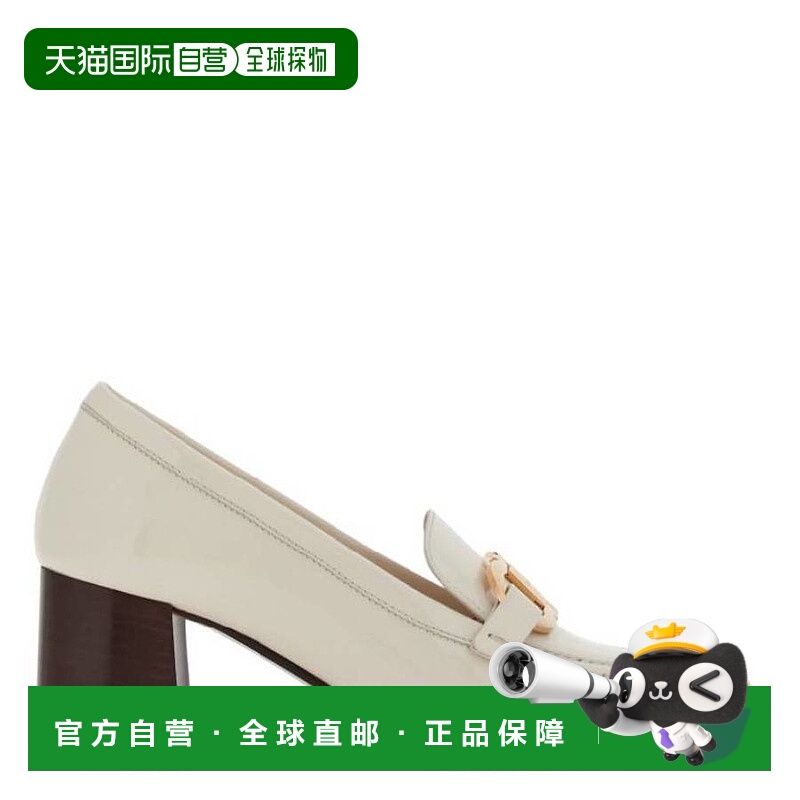 自营salvatore ferragamo菲拉格慕高跟拖鞋配甘西尼饰品-白色 美