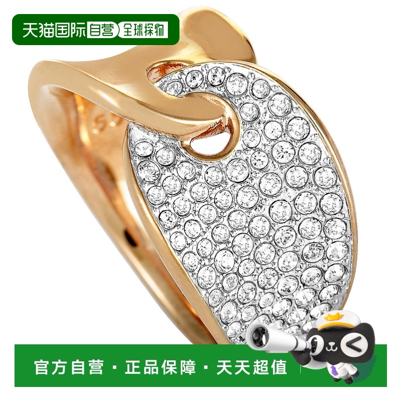 自营swarovski施华洛世奇 Guardian不锈钢镀玫瑰金和水晶互扣式