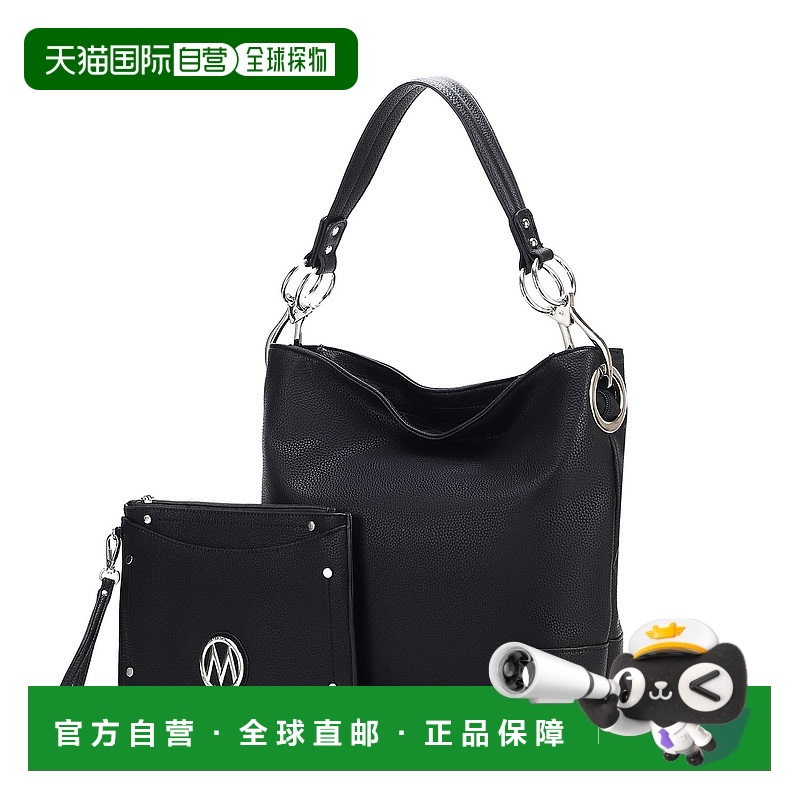 自营 mia k collectionViviana Women's 2Pcs Hobo Bag with Wris