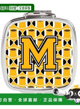 自营 Carolines Treasures CJ1080-MSCM 字母 M 足球黑色正品