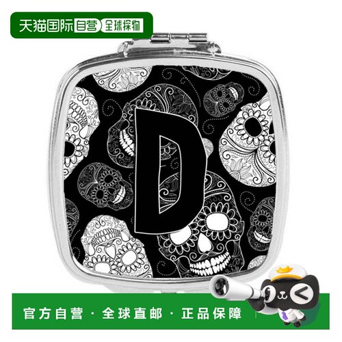 自营Carolines Treasures CJ2008-DSCM 字母 D 亡灵节骷髅黑正品