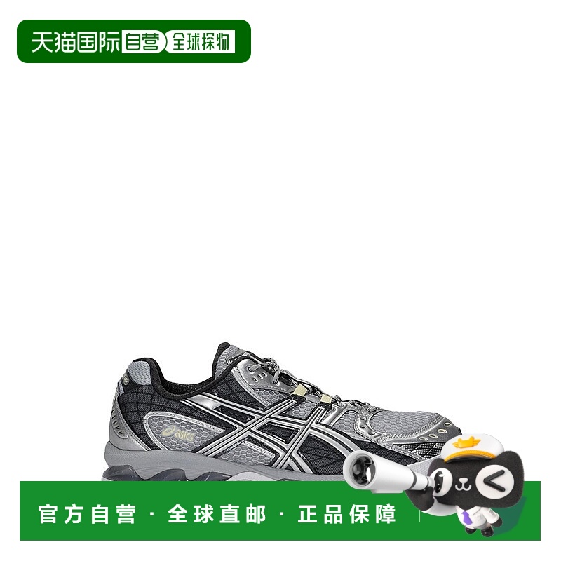 自营asicsDynamic Mesh And Synthetic Leather Sneakers - grey
