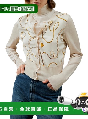 自营lilysilkMerino Wool Cardigan with Louisville Silk Front