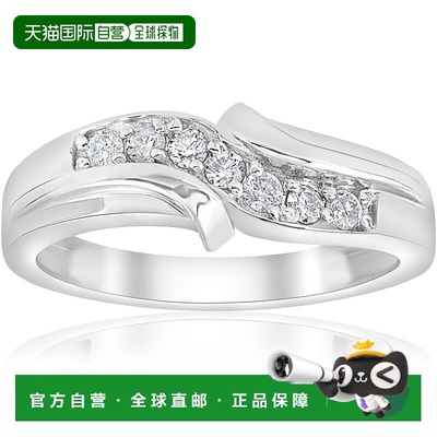 自营 pompeii3POMPEII 1/2 克拉钻石男士结婚戒指 10k 白金 - 10k