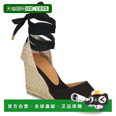自营Women's Castaner Chiara Sandals Black 80 mm Wedge Heel E