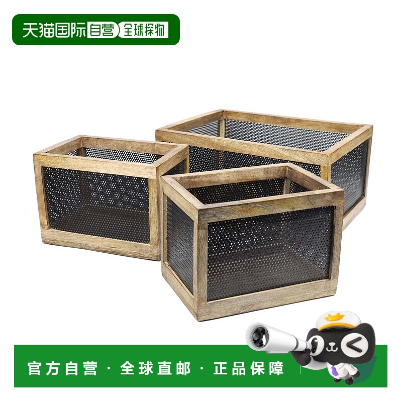 自营happimess Fallon Modern Minimalist Handmade Wooden Metal