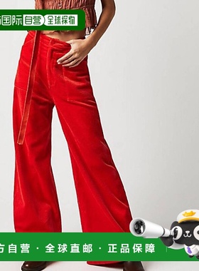 1h可退 【美国直邮】rolla's 女士 休闲裤灯芯绒裤子阔腿裤