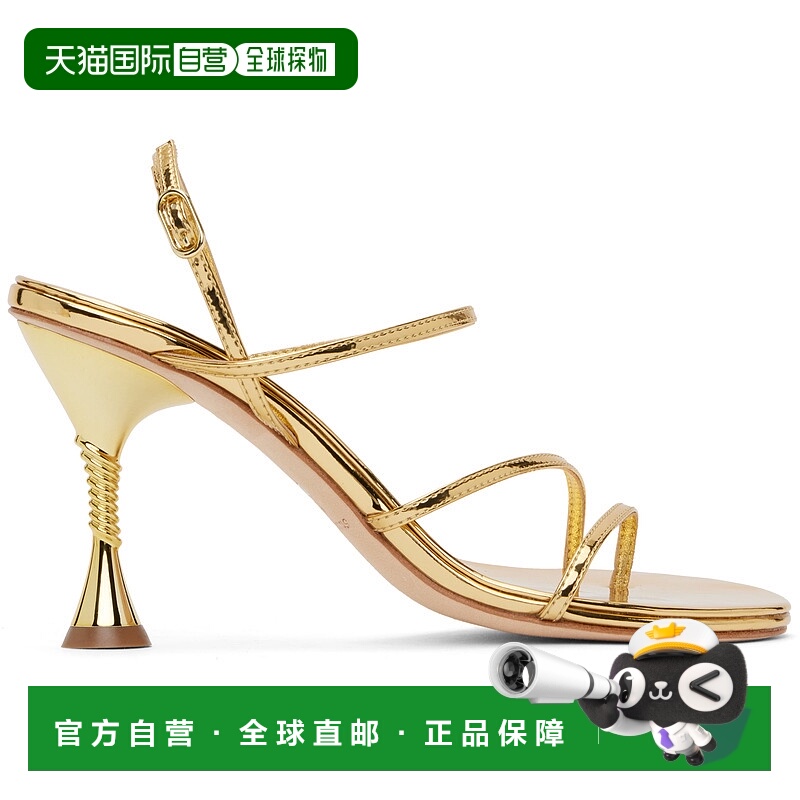 1h可退 香港直邮潮奢 Studio Amelia 女士 金色 Helix 90 凉鞋 F8