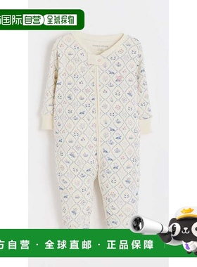 自营babycottonsJane Zip Footed Pajama - full-print 美国奥莱