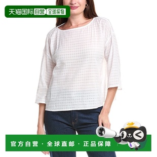 白色 FISHER方盒上衣 美国奥莱直发 EILEEN 自营