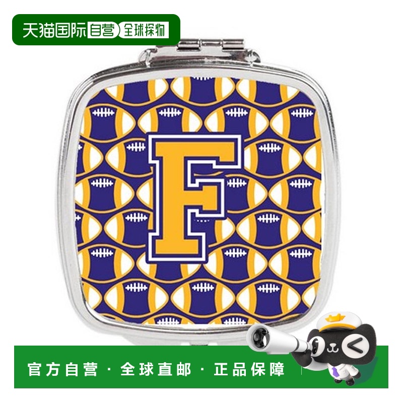 自营 Carolines Treasures CJ1064-FSCM 字母 F 足球紫色和正品