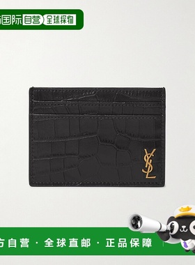 1h可退 香港直邮潮奢 Saint Laurent 圣罗兰 男士 压花卡夹 60760