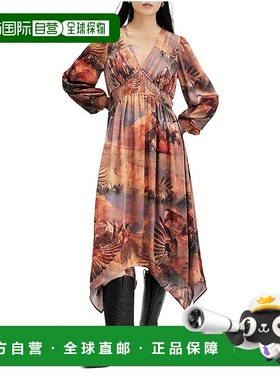 1h可退 香港直邮潮奢 Allsaints 女士 Estelle Colca 连衣裙