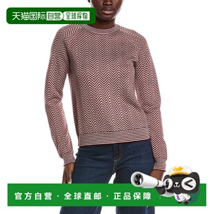 自营m missoniM米索尼纹理毛衣-粉红色 美国奥莱直发