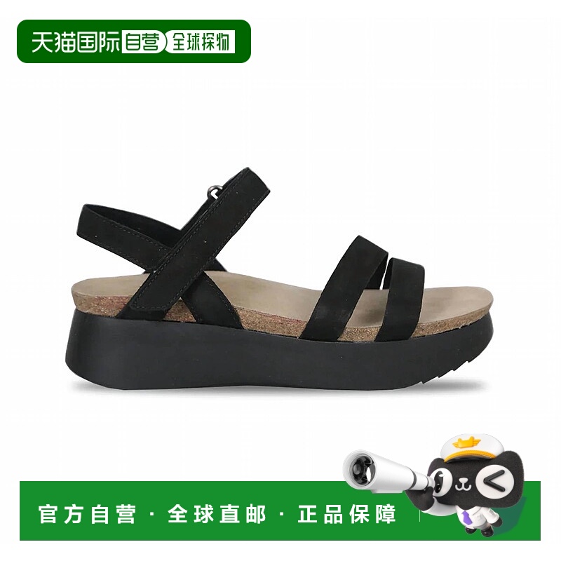 自营munroWomen's Juniper Sandal In Black Nubuck - black nubu