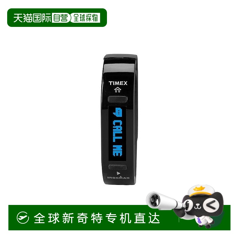 自营 Timex铁人三项运动追踪手表-中号-黑色-黑色 【美国奥莱】直