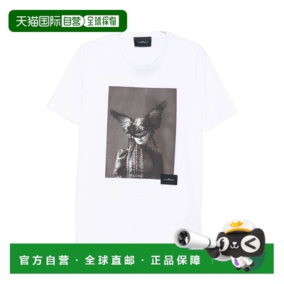 自营john richmondClassic White T-Shirt With Minimalist Desig