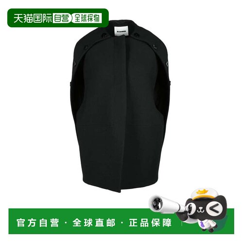 自营jil sanderCape Virgin Wool - Black - black 美国奥莱直发