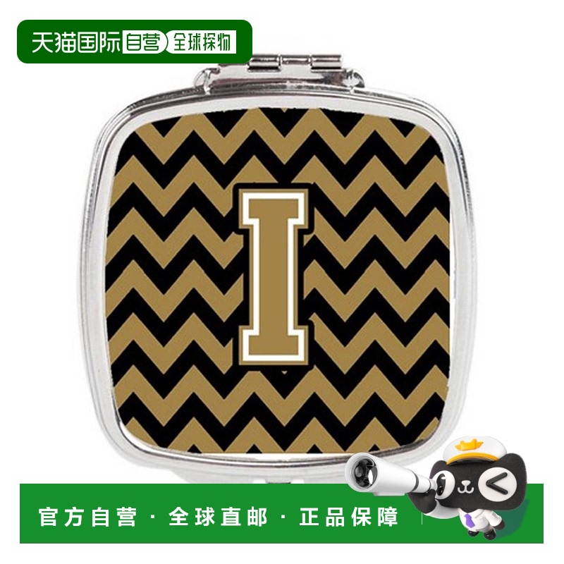 自营 Carolines Treasures CJ1050-ISCM 字母 I 雪佛龙黑色正品