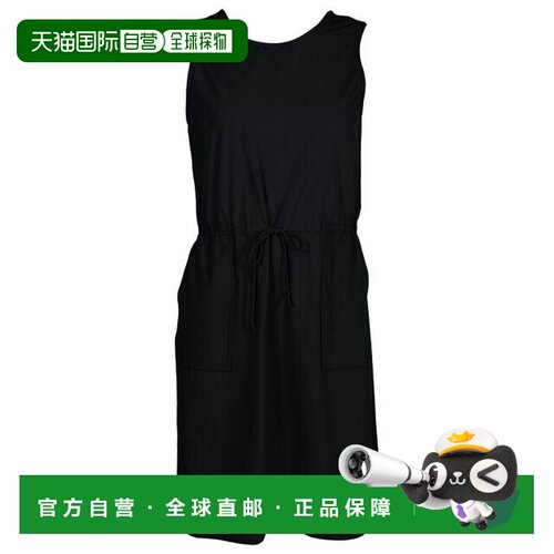 自营mountain khakis山地卡其色Rambler连衣裙女式黑色系带无袖JD