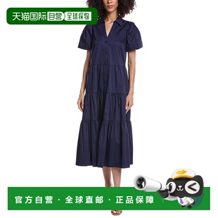 自营tyler boe Olivia Midi Dress - navy 美国奥莱直发连衣裙