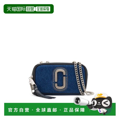 自营marc jacobsThe Denim Chain Snapshot单肩包-蓝色 美国奥莱