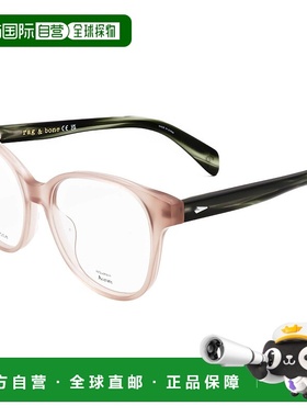 自营 rag & boneRag&Bone女式52mm粉红色眼镜-粉红色 美国奥莱直