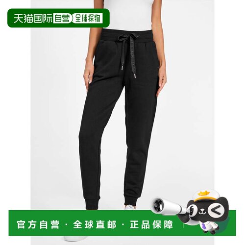 自营guessZendra Fleece Joggers - black 美国奥莱直发运动裤