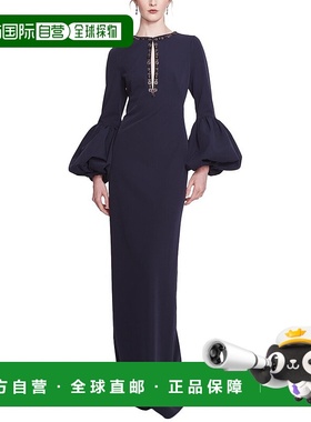 自营Marchesa Notte Caftan - blue 美国奥莱直发连衣裙长裙