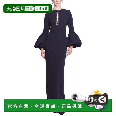 自营Marchesa Notte Caftan - blue 美国奥莱直发连衣裙长裙
