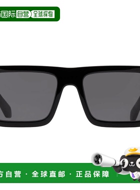 自营Off-White CHESTER Dark Grey Square Unisex Sunglasses OER