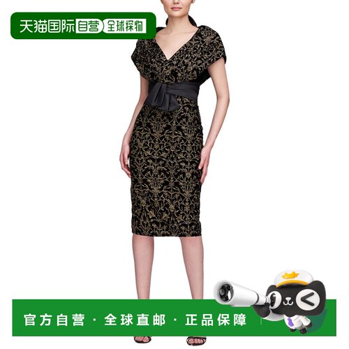 自营Theia Rosalia Dress - Black 包臀裙连衣裙美国直发奥莱