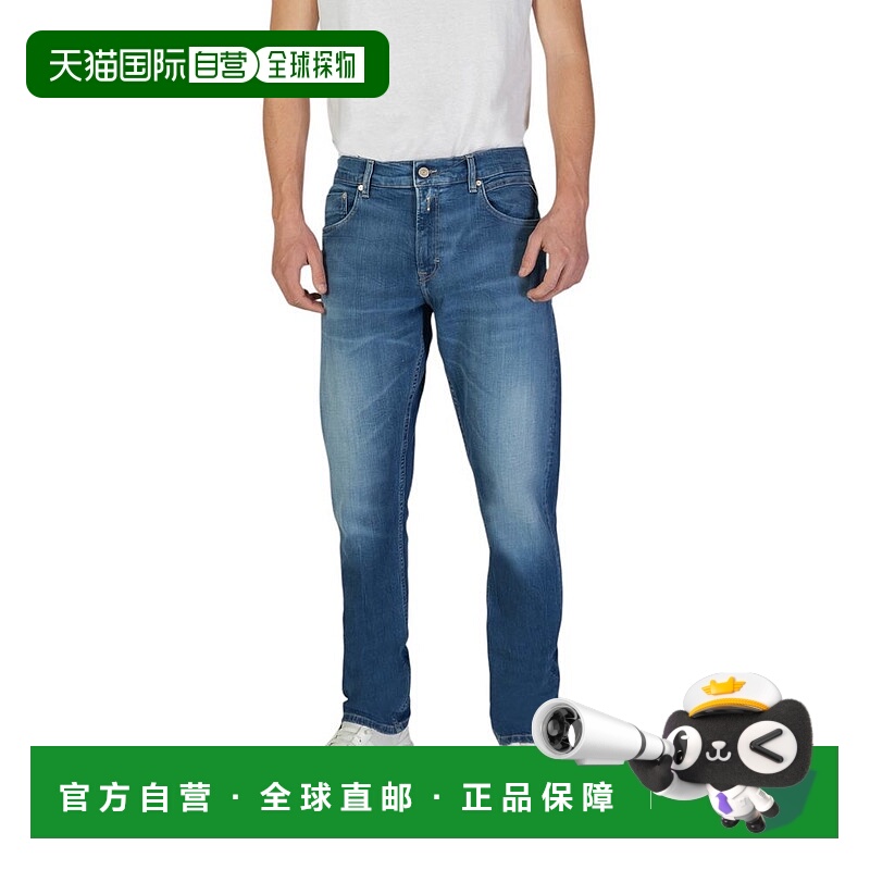 自营Replay Cotton Slim Fit Men's Jean - blue 美国奥莱直发