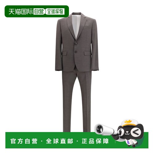 自营Dsquared2 Fleece Wool Two-Piece Men's Suit - gray 美国奥