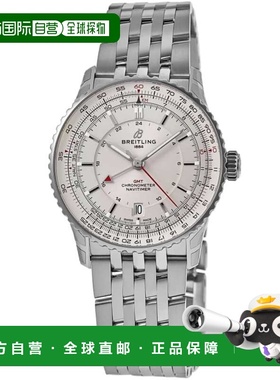 自营Breitling Navitimer Automatic 41 GMT Beige Dial Stainles