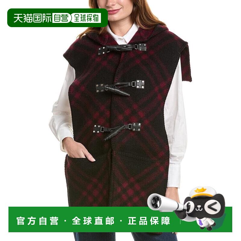 【美国直邮】burberry/博柏利 女士 皮质外套 【付后1h可退】图片