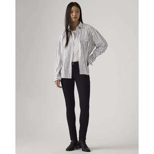 自营Women Soft Stretch Skinn Jeans Denim 711 Levi Black